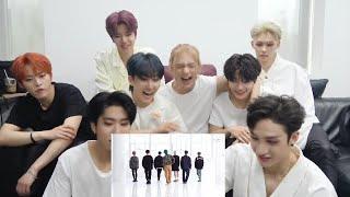 Straykids reaction to [CHOREOGRAPHY] BTS (Boy with luv) dance practice.