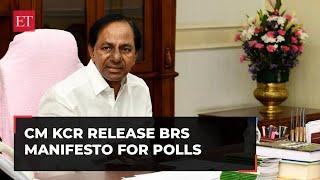 Telangana Elections 2023: CM KCR releases BRS manifesto for polls