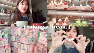 vlog  taking a break, stationary haul, pastries & more! | Kuala Lumpur