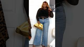 HOW TO ELEVATE WIDE LEGS JEANS {MIDSIZE, PLUS SIZE}