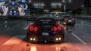 1666HP Nissan GT-R R35 & 1529HP Toyota Supra MK4 Street Racing! - Assetto Corsa | Moza R9