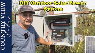 Building a Rain Proof 12 Volt Solar Power System.