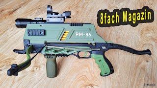 8 Schuss Pfeilmagazin PM-86  Alligator 1+2 Bürgermagazin Armbrust