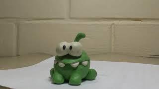 Ам Ням из пластилина. Om Nom plasticine. Cut the rope.