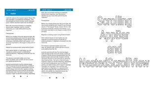 Scrolling AppBarLayout and NestedScrollView in Sketchware