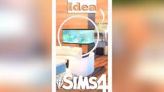 Как сделать аквариум в стене в Симс 4/the sims 4 idea #shorts #short