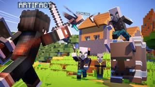 Minecraft, lekin men UY hayvonlarini ishlatib RAID qaytardik! #4