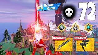 72 Elimination Solo Vs Squads "Zero Build" Gameplay Wins (Fortnite chapter 5)