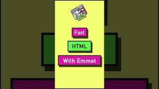 Superfast HTML with Emmet #shorts