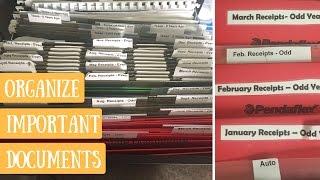 How To Organize Your Life Documents | Office & Receipt File Organization