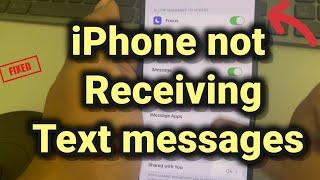 iPhone not receiving Text messages : Here is the fix
