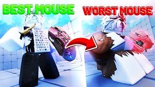 Using a $10 MOUSE to play Roblox Rivals... (Impossible)