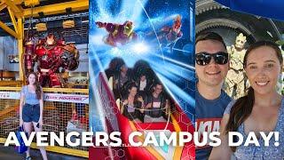 Avengers Campus! Spiderman | Shows | The Stark Factory | Celebrating our Engagement!