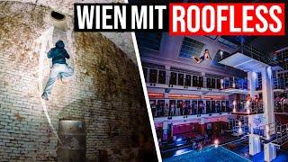 Wir STECKEN im BUNKER FEST! & Wilde Splashdiving-PARTY mit @rooflesstv! | Parkour in Wien