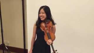 Violinist Ooi Khai Ern plays in our studio