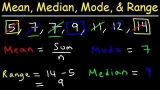 Mean, Median, Mode, and Range - How To Find It!