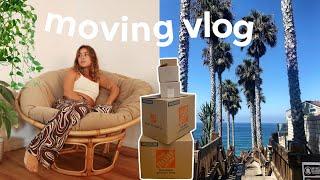 MOVING VLOG | moving into my dream beach apartment