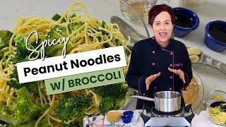 Spicy Peanut Noodles with Broccoli - Very little prep!