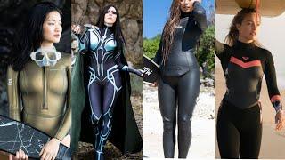 Glamorous and comfortable leather latex swimmers/wetsuits Designs ideas