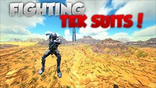 FIGHTING FOR TEK SUITS ON SCORCHED!  | ARK Small Tribes PVP S3 EP4