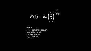 Half-life formula