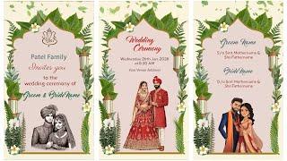 Wedding Invitation || Edius Wedding Invitation Project || Y 15