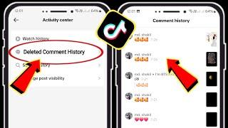 Как удалить историю комментариев в Tiktok 2024 | Удалить свои комментарии в Тик Ток