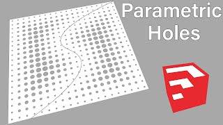 Making parametric holes in SketchUp