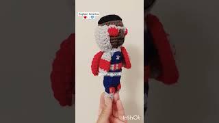 It's a Marvel crochet Captain America doll #shorts #crochet #art