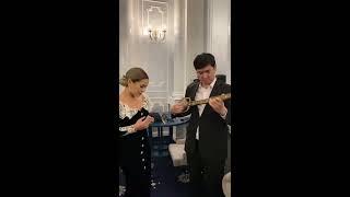 Экспромтом в гримерке Макпал Исабекова.