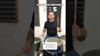 Polyrhythm Mnemonics on #drums