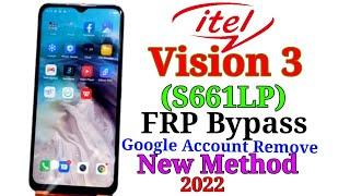 Itel Vision 3 (S661LP) Frp Bypass | Google Account Remove New method 2022