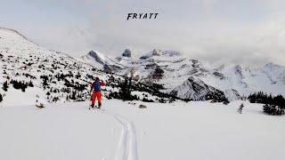 Hike and Ski up to Fryatt Hut (Alberta)