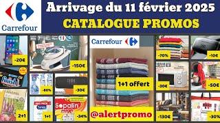 catalogue carrefour Saint-Valentin du 11 février 2025  Arrivage maison linge  Promos deals pub