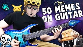 50 MEME SONGS on GUITAR