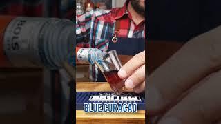 Russian flag cocktail-shot / Шот Русский флаг #shorts