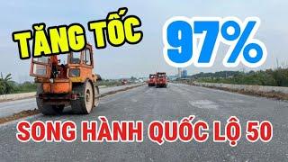 Đường song hành quốc lộ 50 tăng tốc về đích- Toàn bộ quốc lộ 50 qua TPHCM thông xe cuối năm