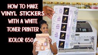 Printing Custom Water Bottle Labels With the ICOLOR 650 | The Best White Toner Printer for 2025!