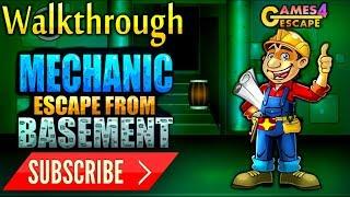 Mechanic Escape From Basement Walkthrough[Games4Escape]