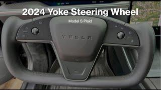 New Tesla 2024 Yoke Steering Wheel - Version 2.0