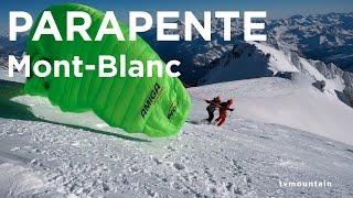 Parapente décollage du sommet du Mont-Blanc DODtour Lionel Daudet montagne alpinisme