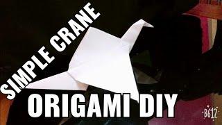 How to make a Origami paper crane || Simplest method || D-I-Y ||
