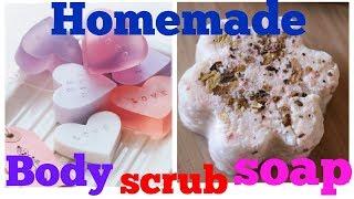 Diy#Body scrubbing soap(winter special)|homemade moisturizer soap|sherag skin care