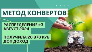 Распределяю доп доход | август #3 | МЕТОД КОНВЕРТОВ