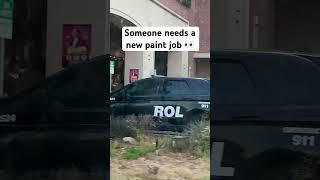 Someone needs a new paint job… “‘Rol” is on the roll #patrolcar #cars #random #shorts