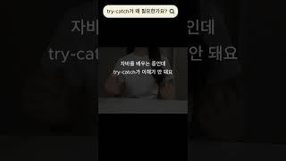 Try-Catch? 그게 뭐길래 꼭 써야 돼요? 
