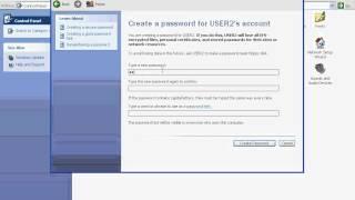 18 Control Panel Creating Password for New Administrator Account.wmv