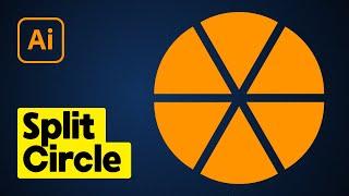 How to Split Circle into Six Shapes in Illustrator