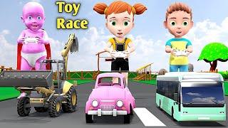 Toys Race | JCB | BUS | CAR | pagal beta | desi comedy video | cs bisht vines | joke of