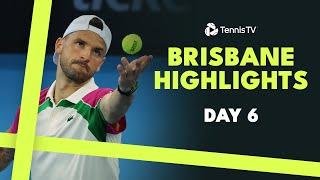 Djokovic vs Opelka, Dimitrov and Lehecka In Action | Brisbane 2025 Highlights Day 6